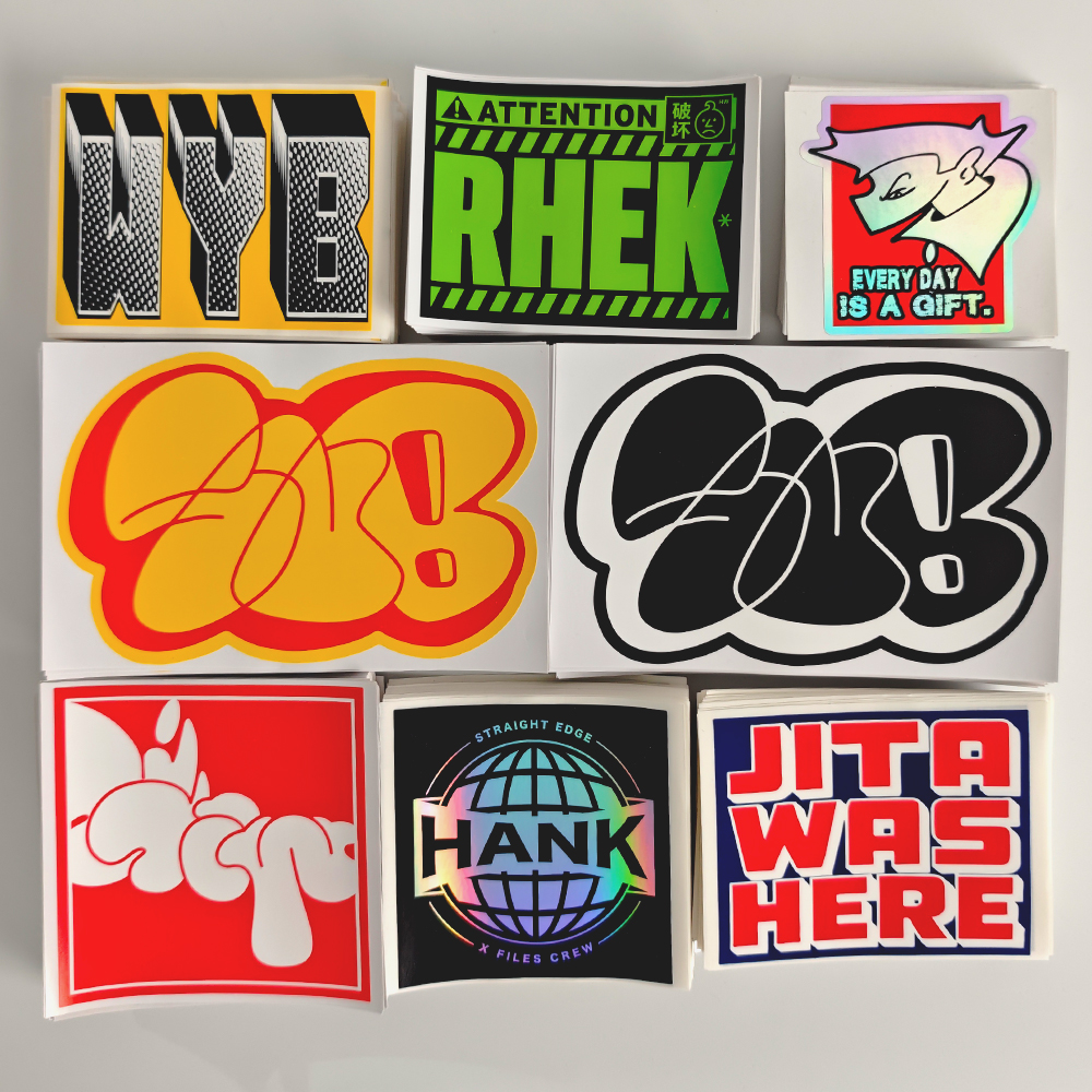 5*5CM & 2*2INCH Eggshell Sticker