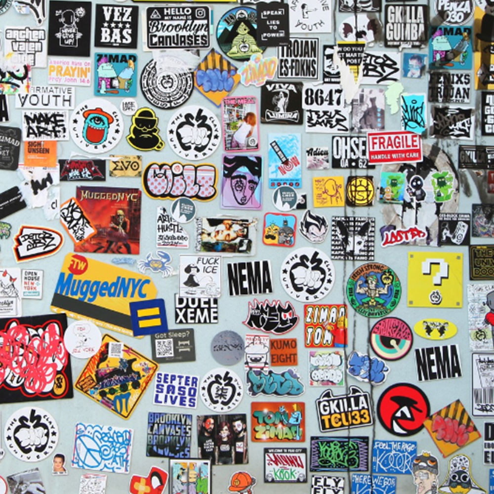 5*5CM & 2*2INCH Eggshell Sticker